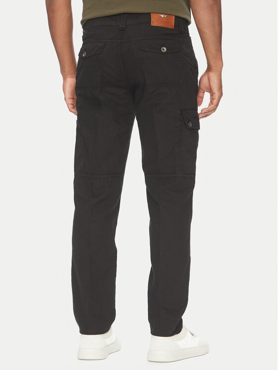 Aeronautica Militare Aeronautica Militare Παντελόνι υφασμάτινο 251PA1662CT3526 Μαύρο Regular Fit