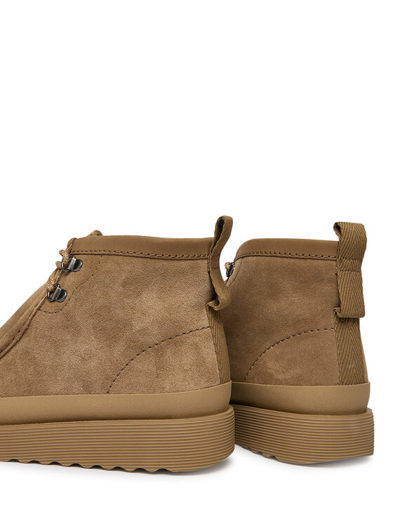 Clarks Clarks Kozačky WallabeeFTR2Hi 26183462 Hnědá