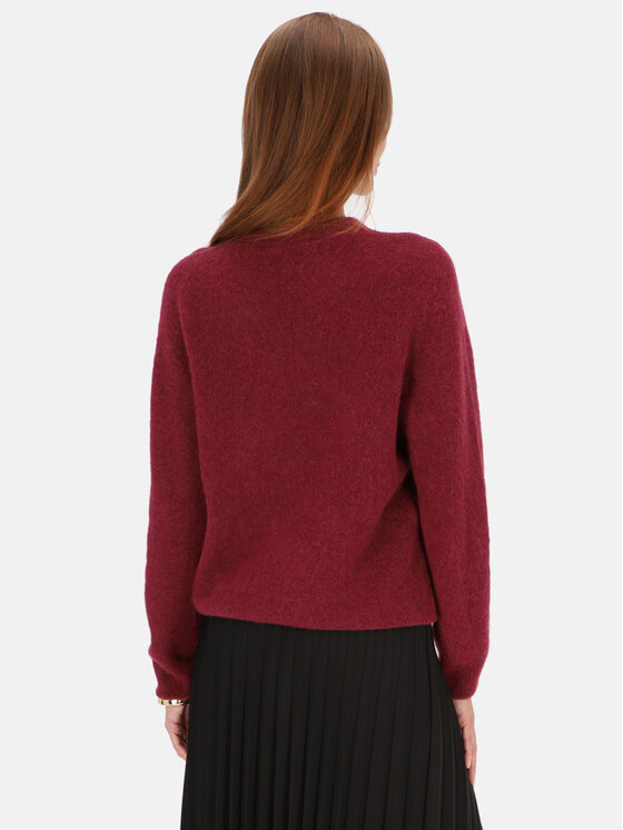 L’AF L’AF Sweter Tessa Bordowy Regular Fit
