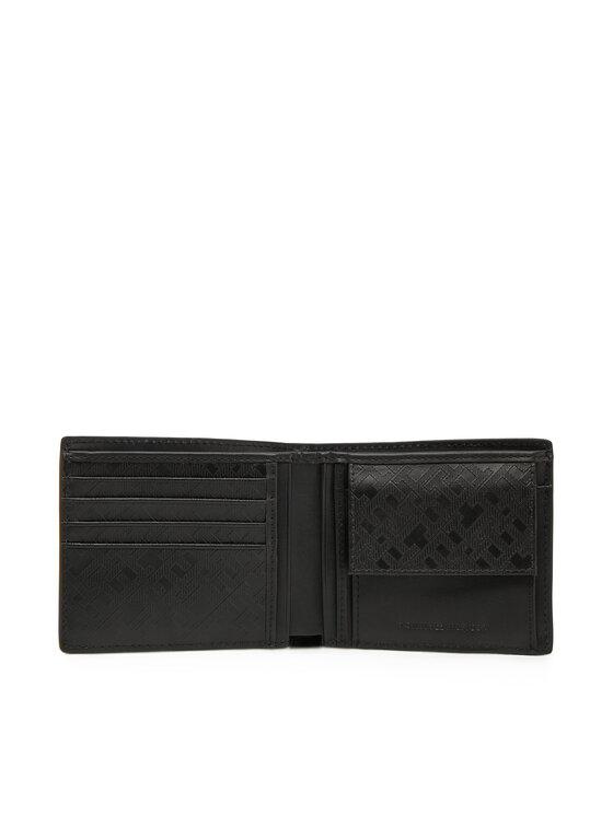 Tommy Hilfiger Tommy Hilfiger Duży Portfel Męski Th Monogram Extra Cc And Coin AM0AM13253 Czarny