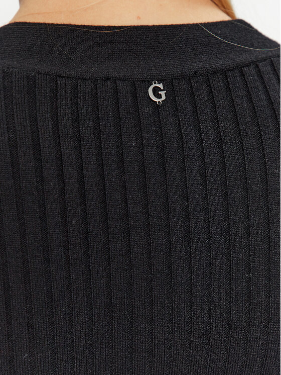 Guess Guess Sweter Lucie W3BR29 Z2V42 Czarny Slim Fit