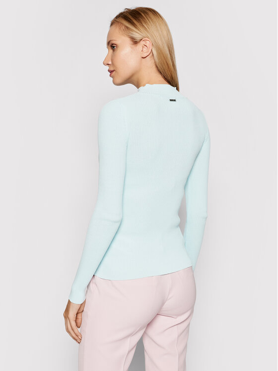 Blusa Clea W1YR84 Z2DC0 Blu Slim Fit