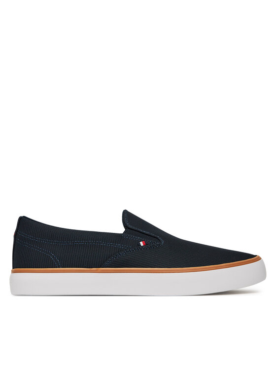 Teniși Tommy Hilfiger Th Hi Vulc Core Low Ii Slipon FM0FM05514 Bleumarin