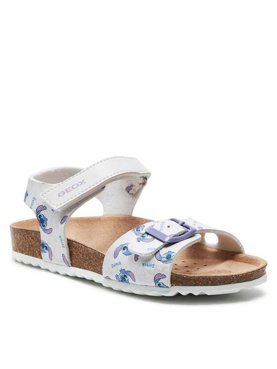 Geox J Adriel Girl I Sandalen voor meisjes, Zilver Roze, 31 EU