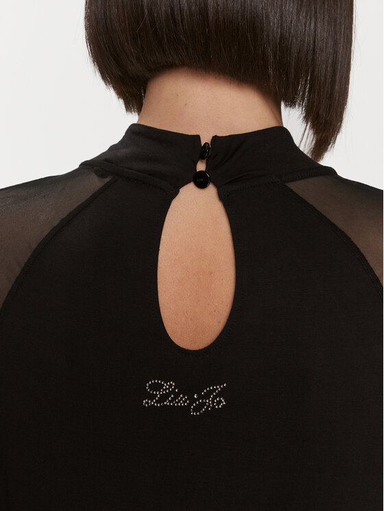 Liu Jo Liu Jo Kokteilinė suknelė 5F3120 J5360 Juoda Regular Fit