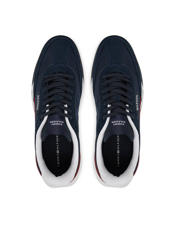 Tommy Hilfiger Tommy Hilfiger Sneakersy Retro Runner Nylon Mix FM0FM05523 Granatowy