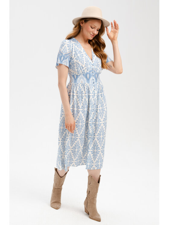 blue shadow blue shadow Sukienka codzienna Klara Niebieski Regular Fit