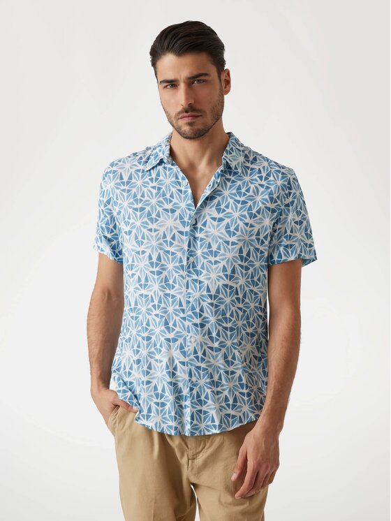 Guess Guess Camicia 174361 Blu Classic Fit