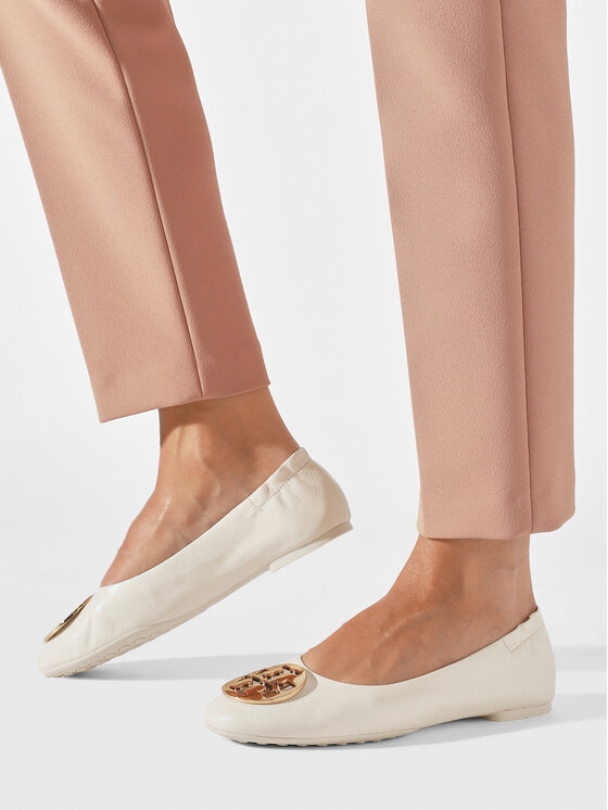 Tory Burch Tory Burch Baleríny Claire Ballet 147379 Écru