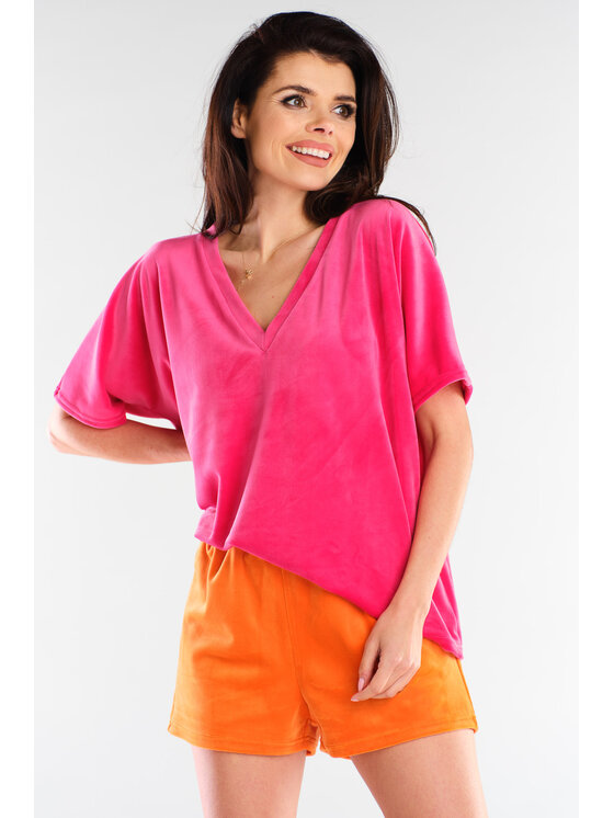 Awama Awama Szorty A418 Pomarańczowy Basic Fit