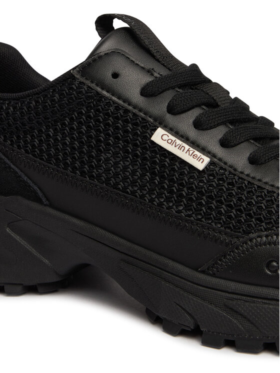 Calvin Klein Calvin Klein Snīkeri Hike Runner Lup Lin Mesh HW0HW03000 Melns