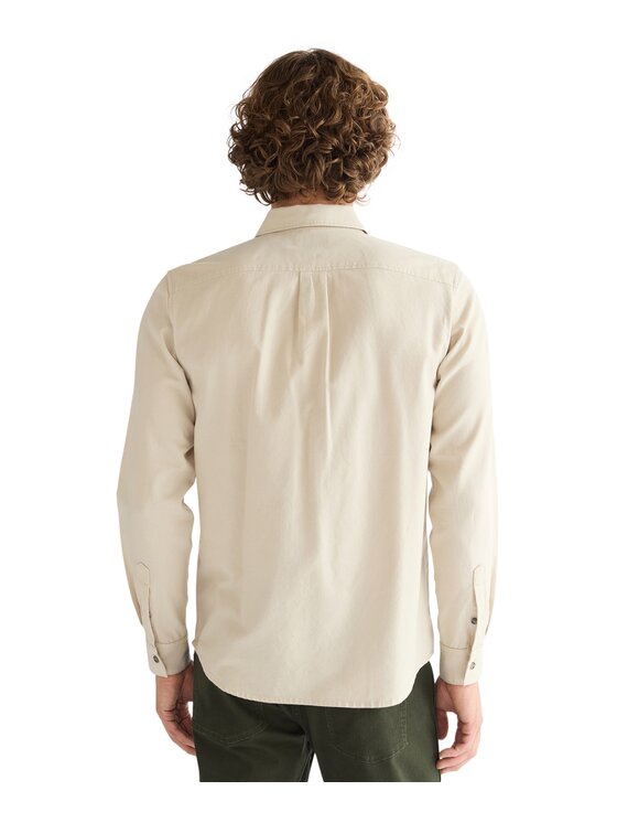 Wrangler Wrangler Koszula 112386953 Beżowy Regular Fit