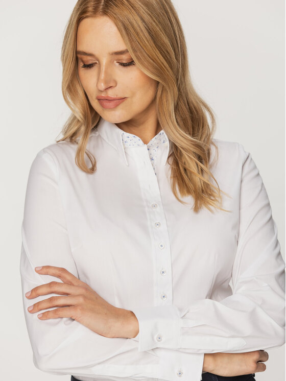 Willsoor Willsoor Koszula 61382 Biały Regular Fit