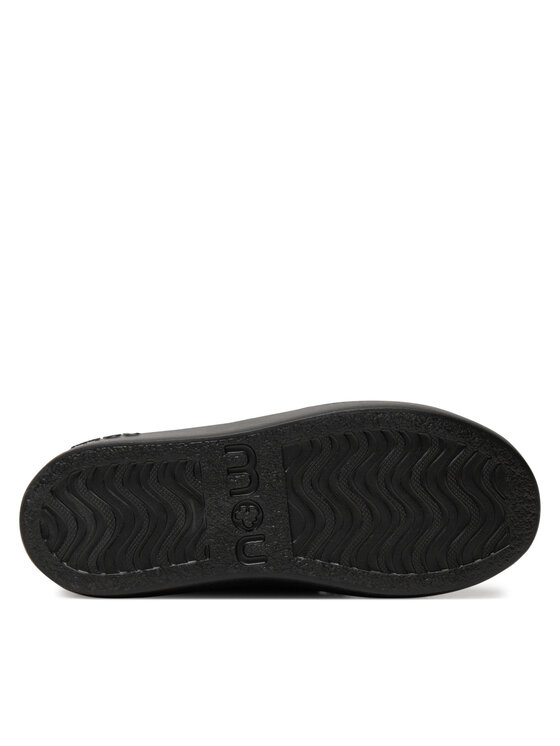 Mou Mou Čizme za snijeg Eskimo Sneaker Bold Scoub Lace FW411012A Crna