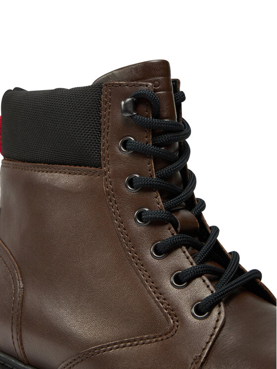 Tommy Jeans Tommy Jeans Pohodni čevlji Tjm Lace Up Boot EM0EM01446 Rjava