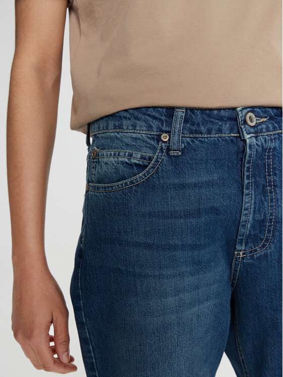 Please Please Jeans hlače P2Y8EH0NOU Mornarsko modra Regular Fit