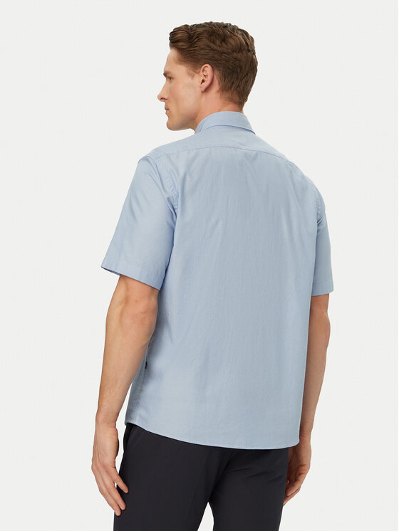 BOSS BOSS Srajca H-Liam 50560404 Modra Regular Fit