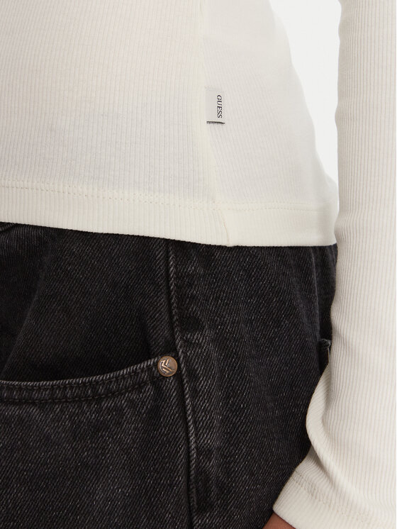 Guess Jeans Guess Jeans Ζιβάγκο W5BP23 KA0H1 Μπεζ Slim Fit
