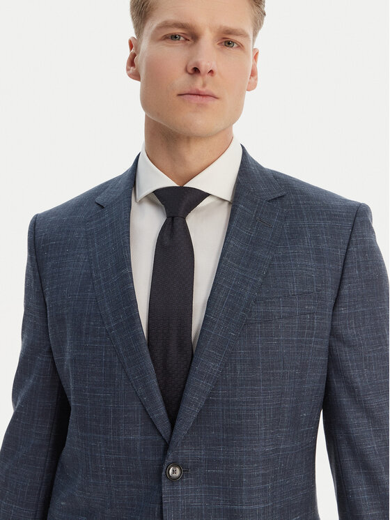BOSS BOSS Garnitur H-Huge 50561829 Granatowy Slim Fit