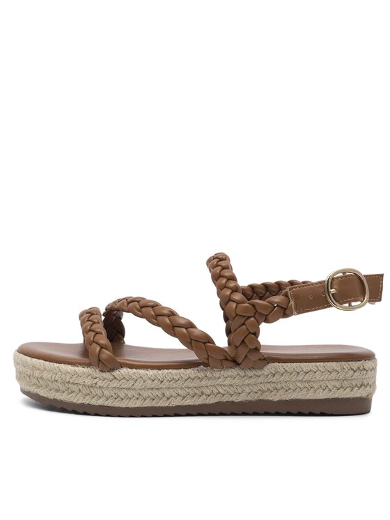 DeeZee DeeZee Espadryle E8875-1 Brązowy