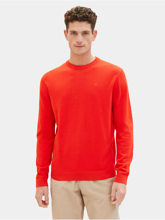 Tom Tailor Tom Tailor Džemper 1039810 Crvena Regular Fit