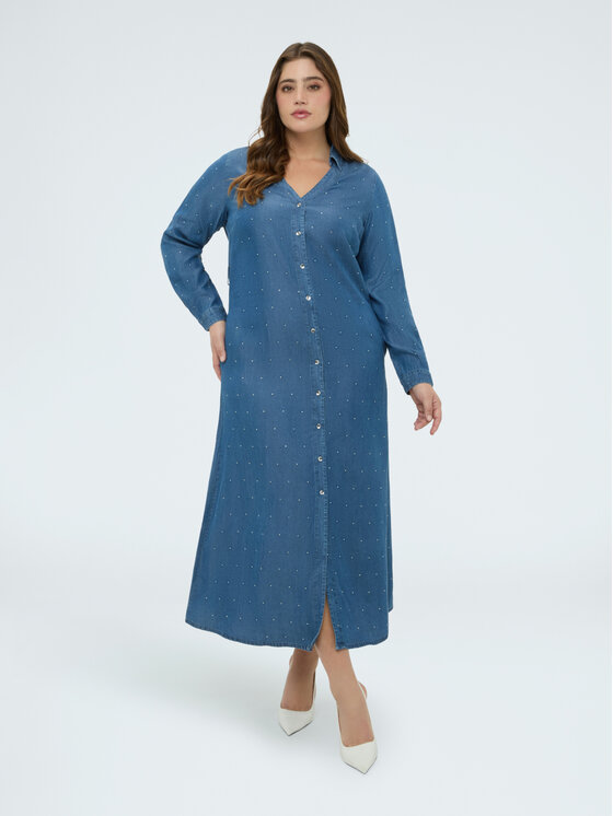 Fiorella Rubino Fiorella Rubino Sukienka wieczorowa 7065T001741N024 Niebieski Regular Fit