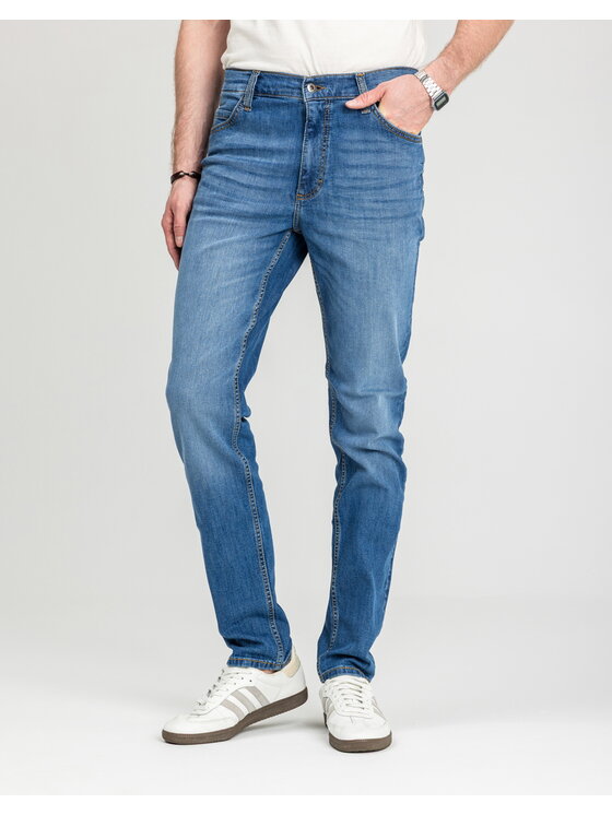 Mustang Mustang Jeansy Style Tramper Tapered Niebieski Slim Fit