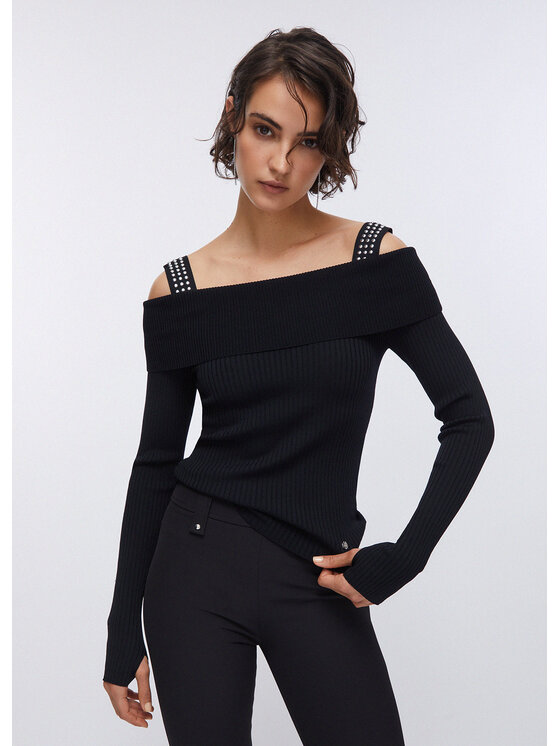 Liu Jo Liu Jo Sweter WA6061MS55N22222 Czarny Regular Fit