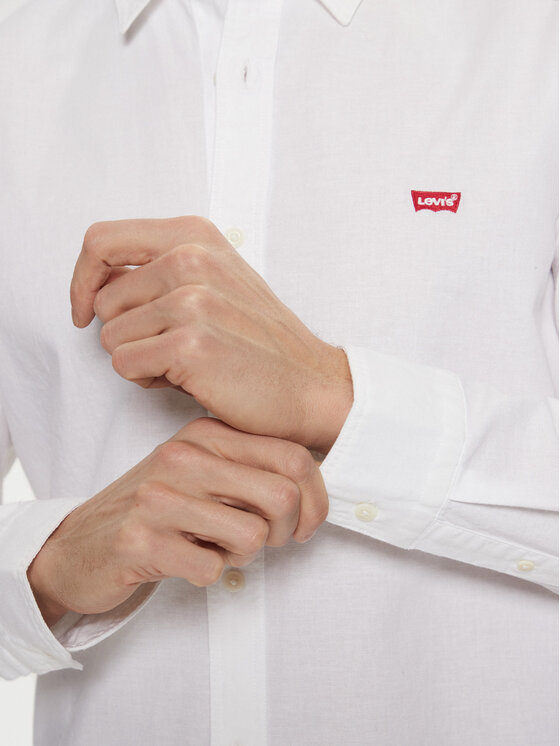Levi's® Levi's® Cămașă Long Sleeved Shirt 86625-0002 Alb Slim Fit