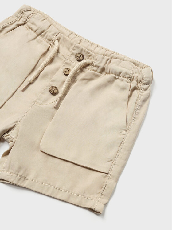 Mayoral Mayoral Pantalon scurți din material 1290 Bej Regular Fit