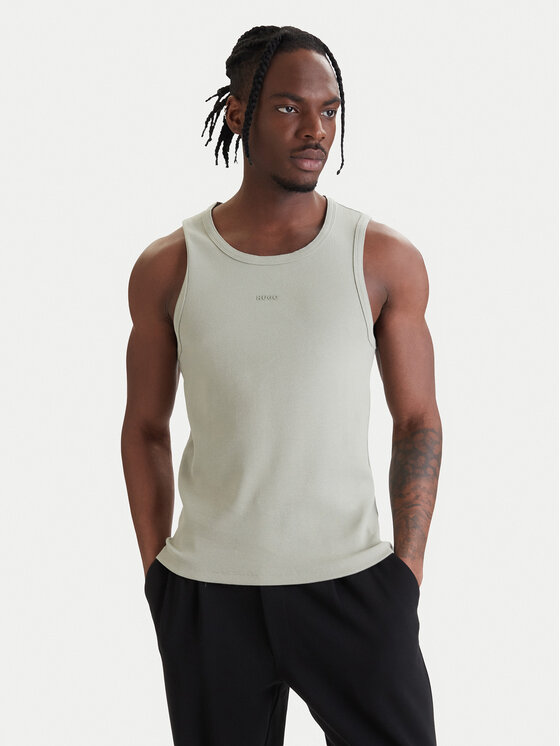 HUGO HUGO Мъжки топ Dapota 50563744 Зелен Slim Fit