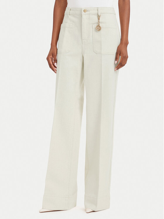 MICHAEL Michael Kors Jeans hlače MT690ACLSA Kremna Flared Leg