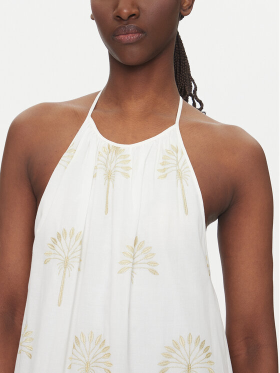 Simona Corsellini Simona Corsellini Suvekleit P25CPAB02601 Valge Relaxed Fit
