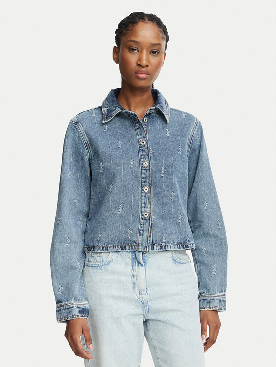 HUGO HUGO Jeans jakna Glamori_B 50569826 Modra Regular Fit