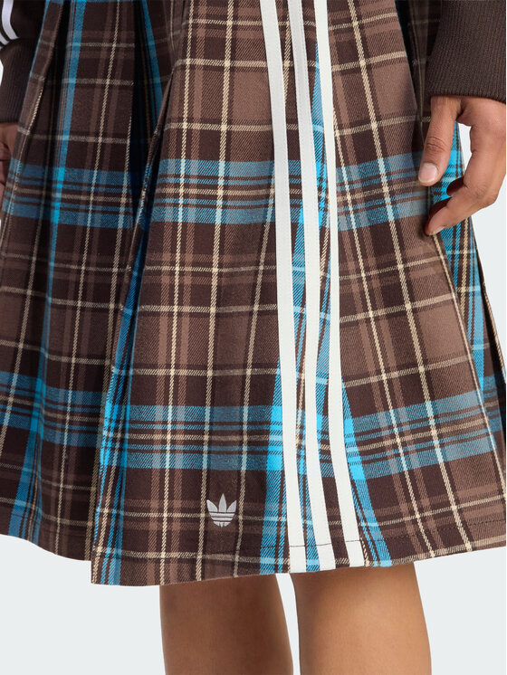adidas adidas Spódnica plisowana PLEATED CHECK Kolorowy Regular Fit