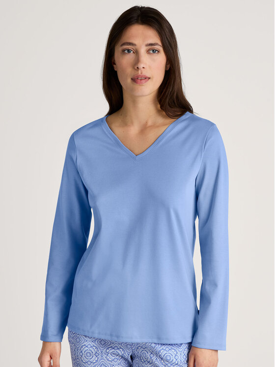 Calida Calida Pyžamový top 15058 Modrá Regular Fit