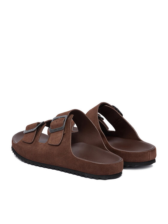 Guess Jeans Guess Jeans Ciabatte EO-KANSAS-01 126AM Marrone scuro