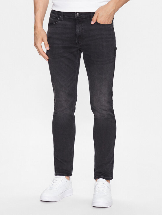 Hugo Jeans hlače 50493859 Siva Extra Slim Fit