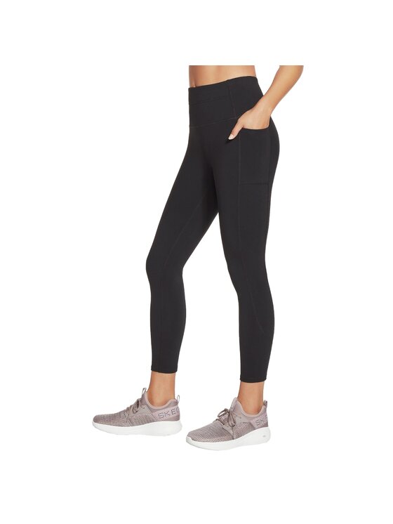 Legginsy Skechers, Rozmiar M, Czarne, Skechers Go Walk High Waisted 7/8 Legging