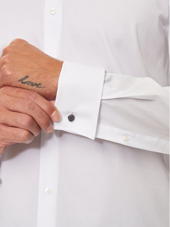 BOSS Boss Camicia H-Hank 50519935 Bianco Slim Fit