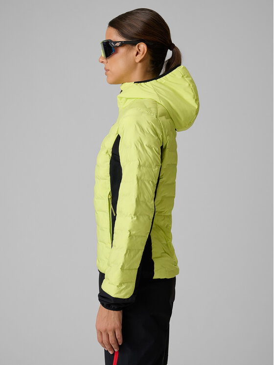 4F 4F Kurtka outdoor TREKKING Żółty Slim Fit