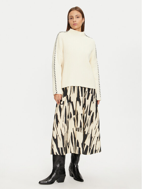 ONLY ONLY Rollkragenpullover Queenie 15330680 Beige Loose Fit