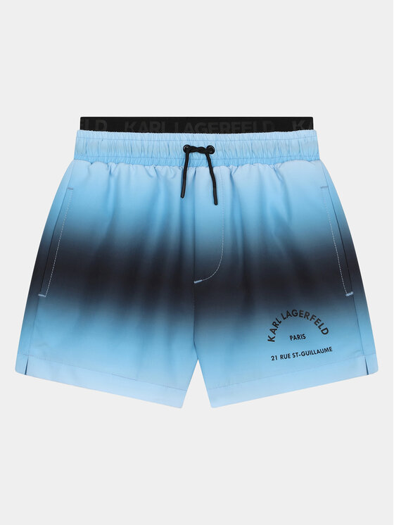 Karl Lagerfeld Kids Pantaloni scurți pentru înot Z30024 S Albastru Regular Fit