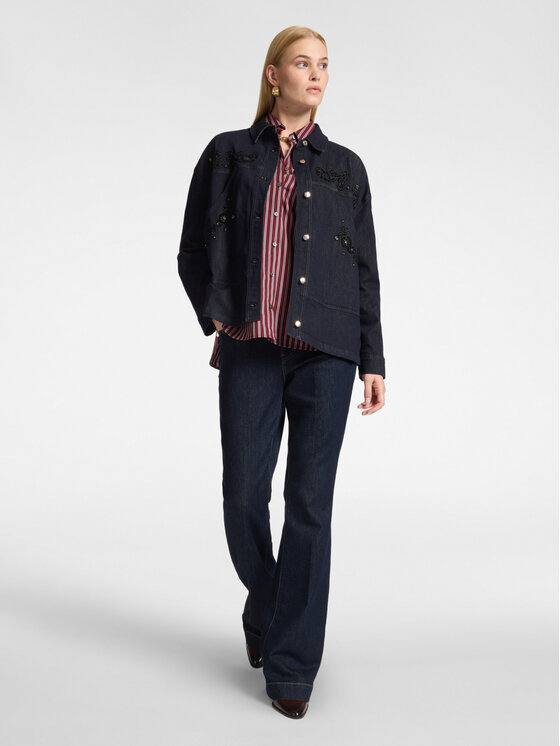 Elena Mirò Elena Mirò Jeansy P409G000425N034 Niebieski Flare Fit