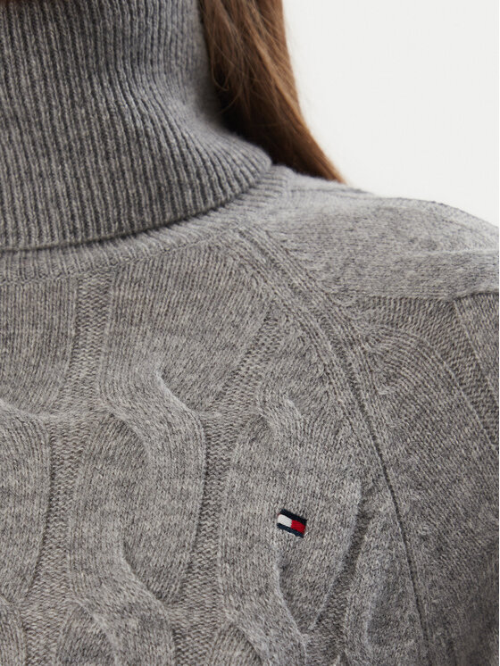 Tommy Hilfiger Tommy Hilfiger Rolák WW0WW46791 Tmavě šedá Regular Fit