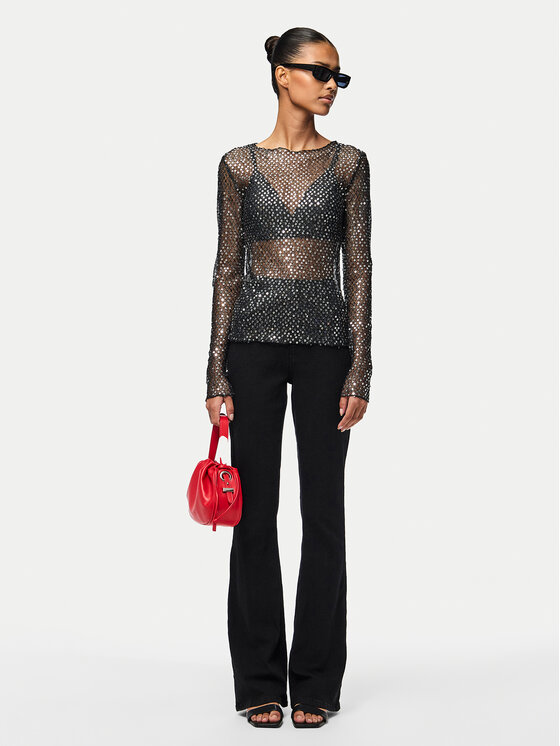 Pieces Pieces Palaidinė Rissi 17153282 Sidabrinė Regular Fit