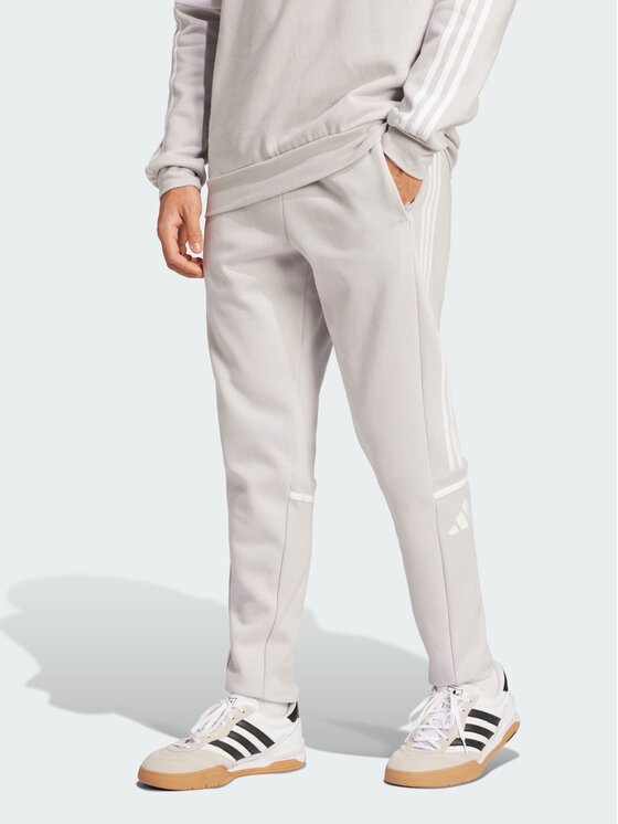adidas adidas Spodnie materiałowe 144115 Szary Regular Fit