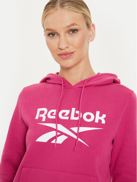 Reebok Reebok Bluză Fleece Hoodie Roz Regular Fit