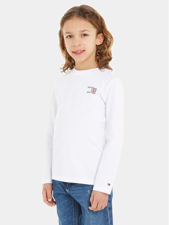 Tommy Hilfiger Bluză KB0KB08627 M Alb Regular Fit