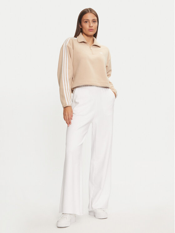 adidas adidas Felpa di pile Polar Fleece 1/2 Zip IY7267 Beige Loose Fit